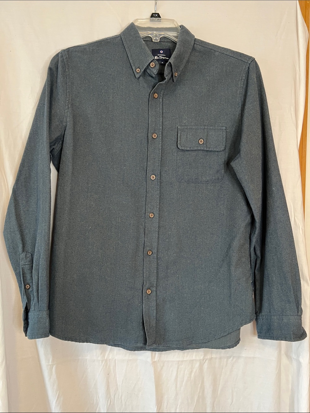 Men's Button-Down Shirt - Slate Blue